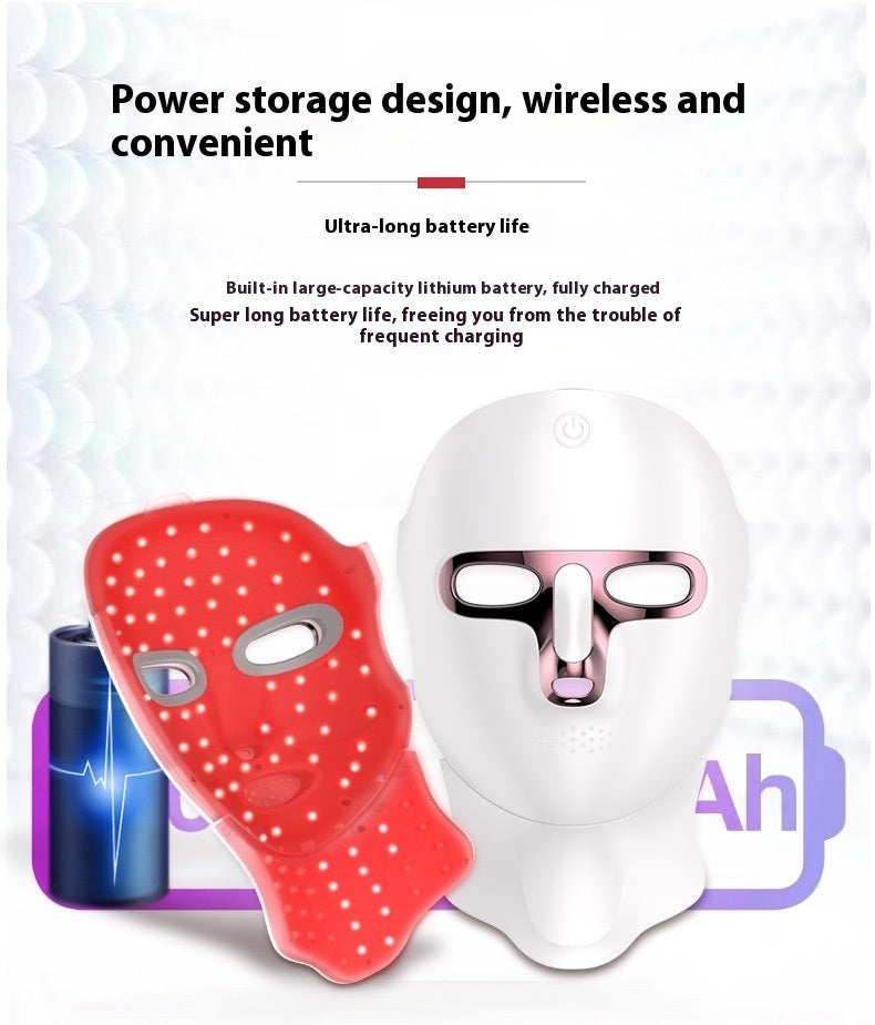 7-light LED facial mask for firmer, brighter, and more even skin.