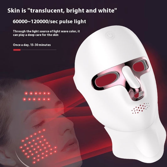 7-light LED facial mask for firmer, brighter, and more even skin.